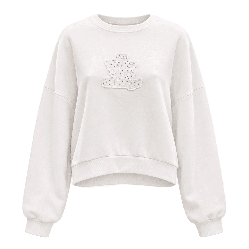 Iconique Felpa bianca con scritta by Iconique — Tute, Bianco