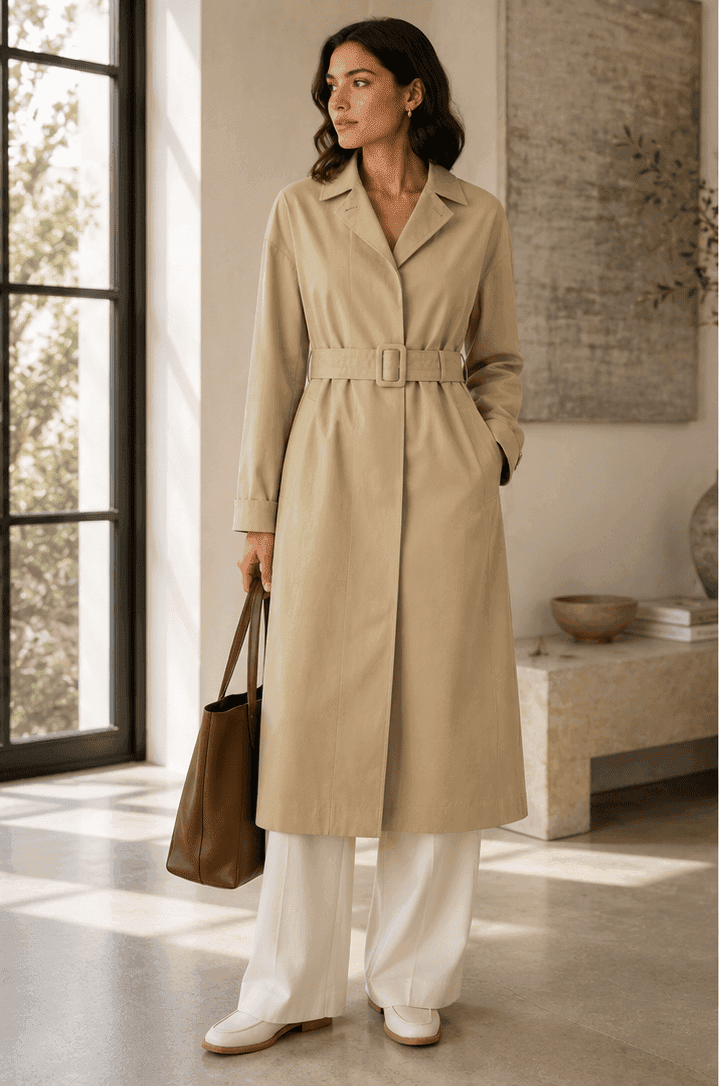 MM by MaxMara Alibi — Trench, Sabbia