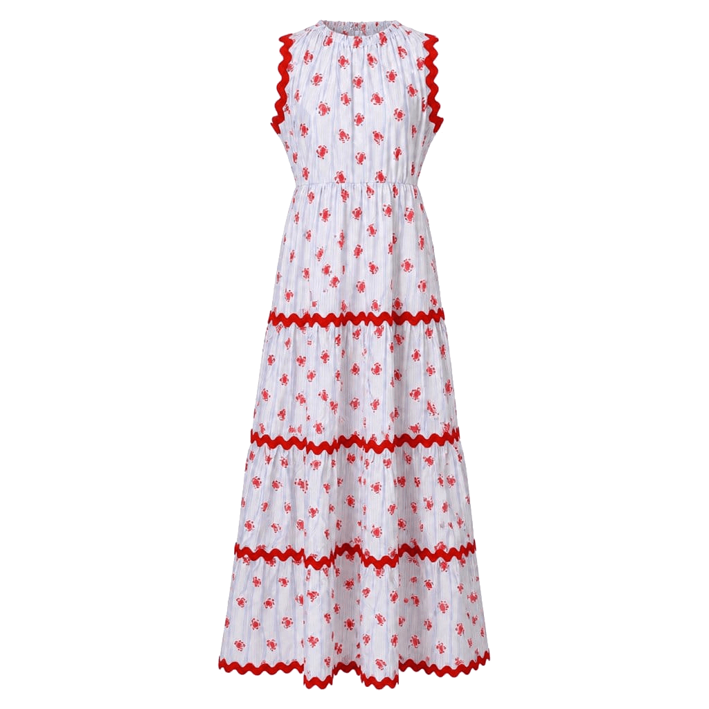 Panaji Vestito lungo fantasia ricamata  — Vestiti, vista alternativa