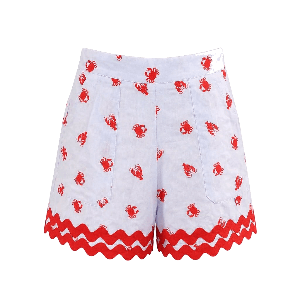 Panaji Short fantasia ricamata  — Shorts, Azzurro