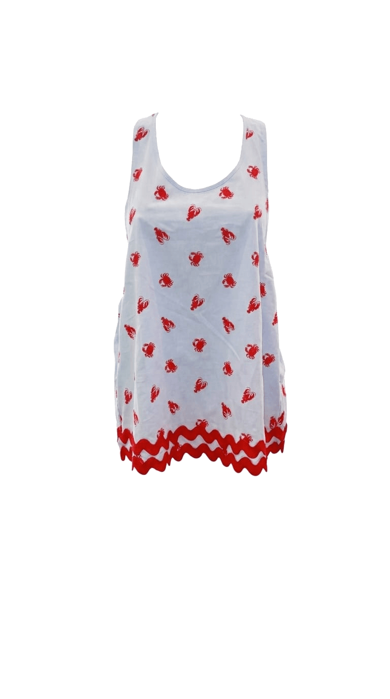 Panaji Top lungo Fantasia ricamata  — T-shirt, Azzurro