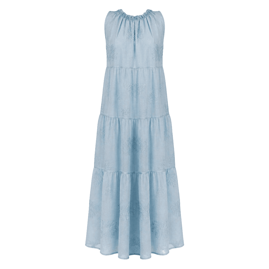 Panaji Vestito lungo con ricami — Vestiti, vista alternativa