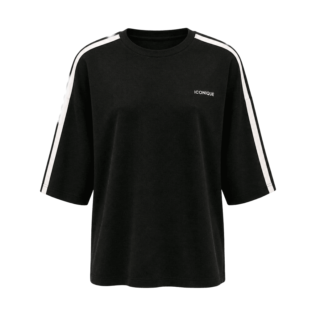 Iconique Maglia con banda bianca by Iconique — Tute, Nero banda bianca