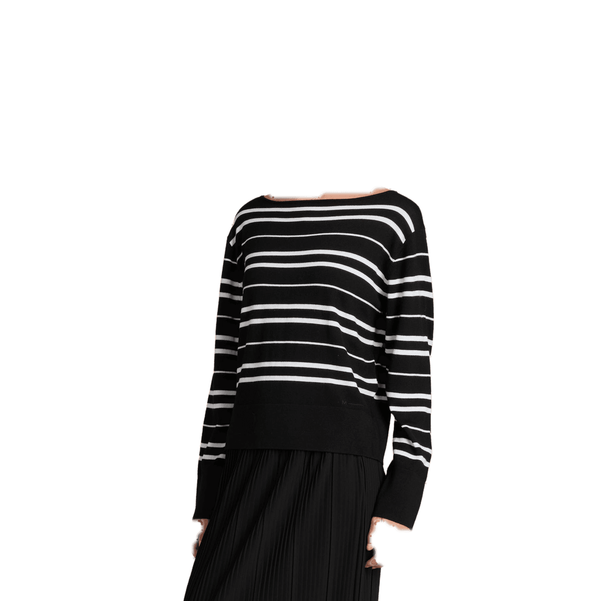 Max Mara Maglione Butterfly by MM — donna, Noce con righe blu